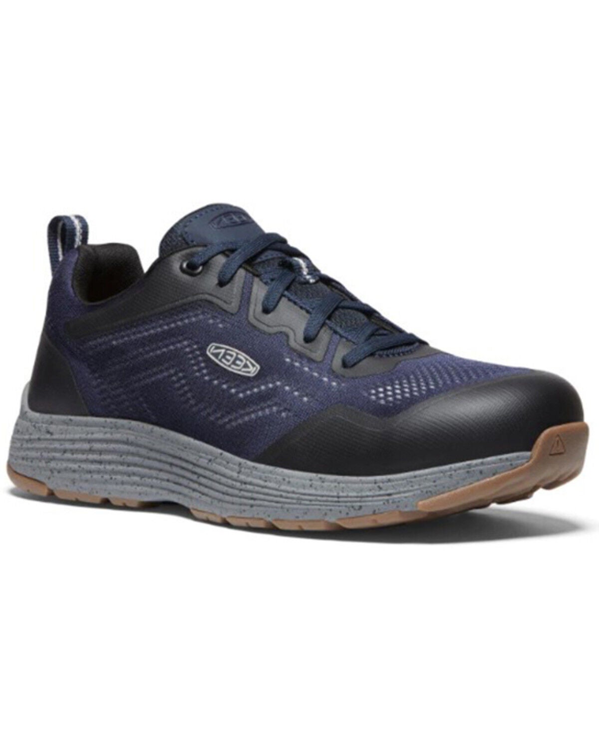 Keen Men's Sparta II Lace-Up Work Shoes - Aluminum Toe, Heather Blue, hi-res