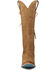 Image #4 - Lane Women's Lexington Knee High Corset Suede Western Boots - Snip Toe, Brown, hi-res