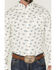 Image #3 - RANK 45® Men's Roughstock Paisley Geo Print Long Sleeve Button-Down Western Shirt , Cream, hi-res