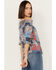 Image #4 - Wild Moss Women's Patchwork Print Off The Shoulder Top, Multi, hi-res