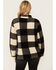 Image #4 - Stillwater Supply Women's Plaid Print Fleece Quarter Zip Pullover, Black/white, hi-res