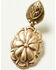 Image #3 - Lainey Wilson Women's Concho Earrings, Gold, hi-res