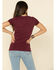 Image #5 - Ranch Dress'n Women's Keep Walkin Cowboy Graphic Tee , Wine, hi-res