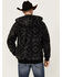 Image #4 - Cody James Men's Basin Southwestern Print Fleece Hooded Jacket, Charcoal, hi-res