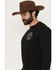 Image #2 - Cowboy Hardware Men's Cowboy Nation Steerhead Long Sleeve Graphic T-Shirt, Black, hi-res