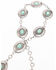 Image #1 - Shyanne Women's Turquoise Concho Link Belt, Silver, hi-res