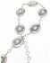 Shyanne Women's Turquoise Concho Link Belt, Silver, hi-res