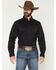 Image #1 - Cody James Men's Basic Solid Long Sleeve Button-Down Stretch Western Shirt - Tall, Black, hi-res