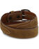 Silver Creek Men's Billet Overlay Western Belt, Brown, hi-res