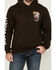 Image #3 - Riot Society Men's Boot Barn Exclusive Out of Time Cowgirl Graphic Hooded Sweatshirt, Dark Brown, hi-res