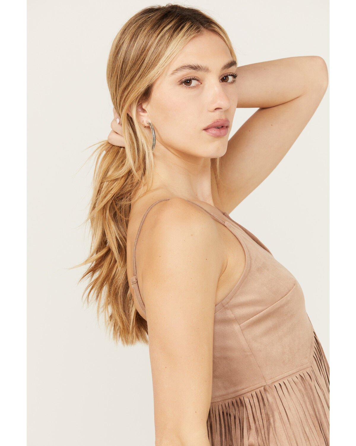 Image #2 - Idyllwind Women's Golden Road Fringe Top, Tan, hi-res