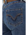 Image #4 - Rock & Roll Denim Women's Medium Wash High Rise Curved Yoke Trouser Stretch Denim Jeans, Medium Wash, hi-res