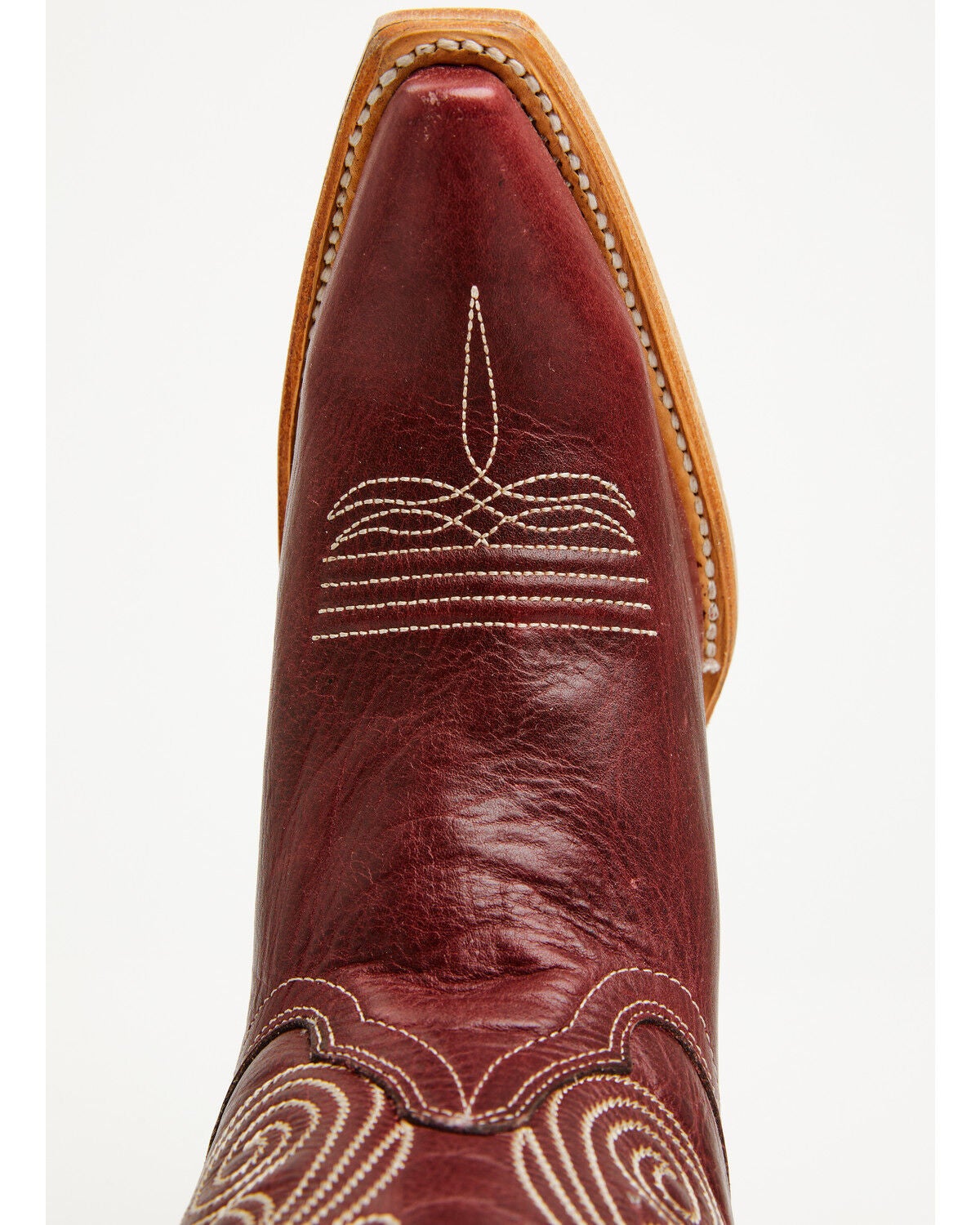 Image #6 - Circle G Women's Spiral Embroidered Tall Western Boots - Snip Toe, Wine, hi-res