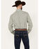 Image #4 - Roper Men's Plaid Print Embroidered Long Sleeve Pearl Snap Western Shirt, Teal, hi-res