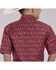 Image #2 - Roper Boys' Desert Print Short Sleeve Pearl Snap Western Shirt, Red, hi-res