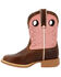 Image #3 - Durango Boys' Lil' Rebel Pro Western Boots - Square Toe , Chestnut, hi-res