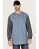 Image #1 - Hawx Men's FR Color Block Long Sleeve Graphic Work T-Shirt, Blue, hi-res