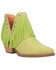 Image #1 - Dingo Women's Fine N' Dandy Leather Booties - Snip Toe, Moss Green, hi-res