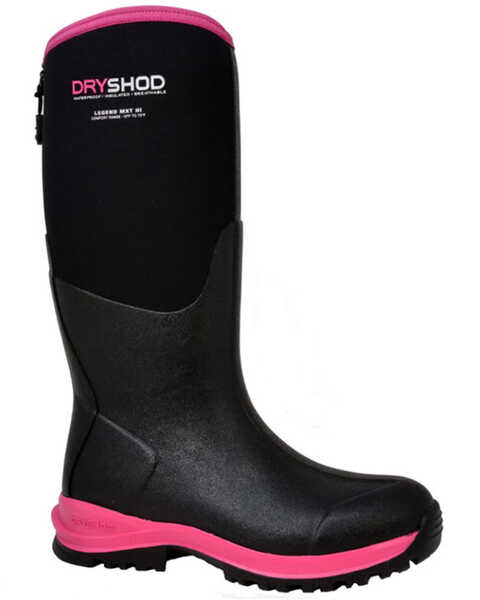 Dryshod Women's Legend MXT Rubber Boots - Soft Toe, Black, hi-res