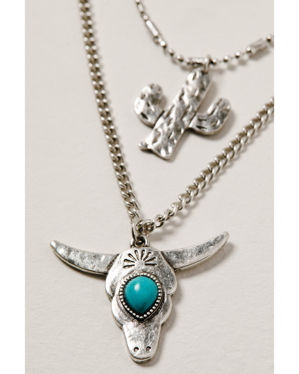 Image #2 - Shyanne Women's Wild Soul Layered Multi Charm Jewelry Set -2 Piece, Silver, hi-res
