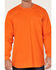 Image #3 - Hawx Men's FR Pocket Long Sleeve Work T-Shirt, Orange, hi-res