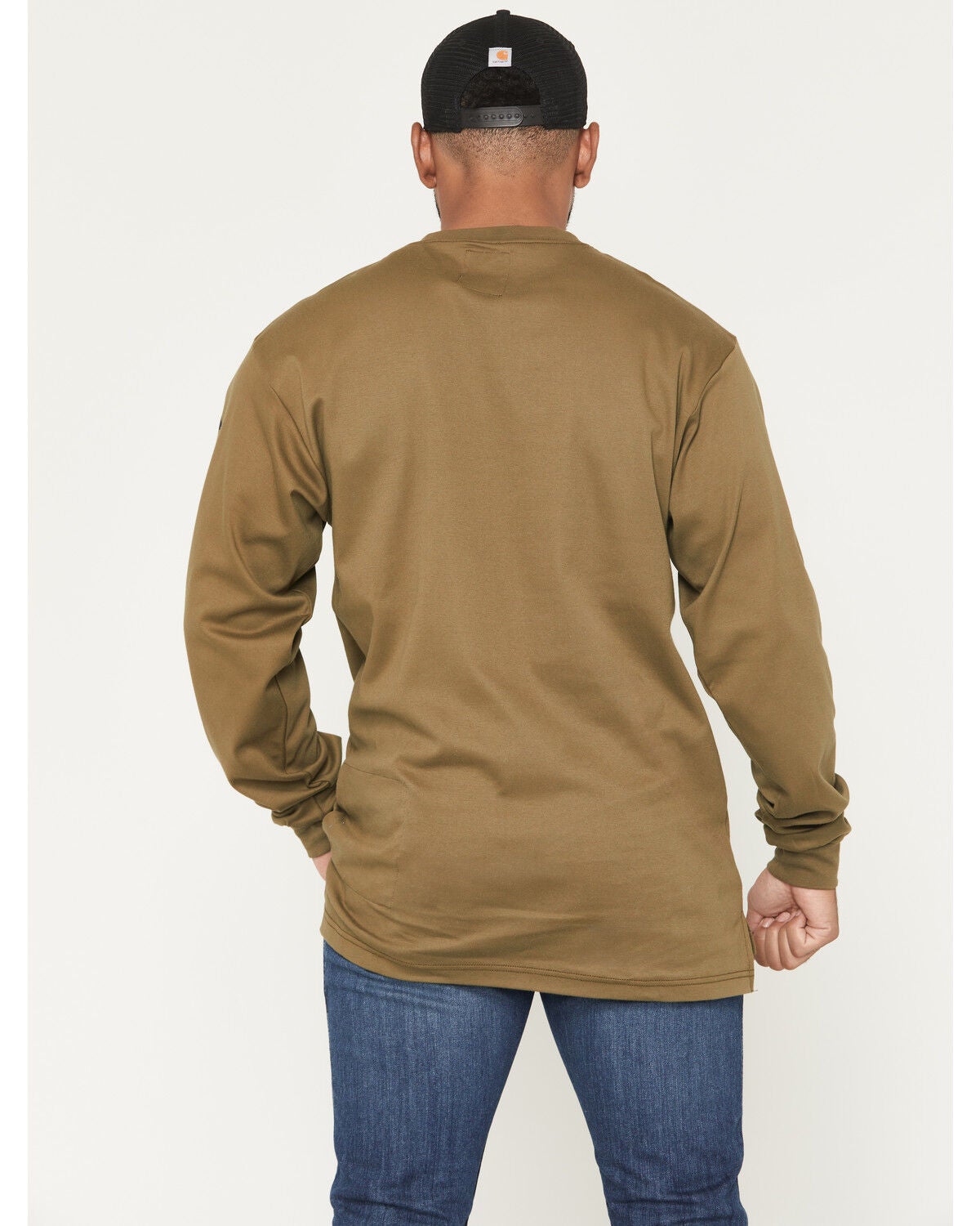 Image #4 - Troll Co Men's FR DHCM Anvil Long Sleeve Graphic Work T-Shirt, Olive, hi-res