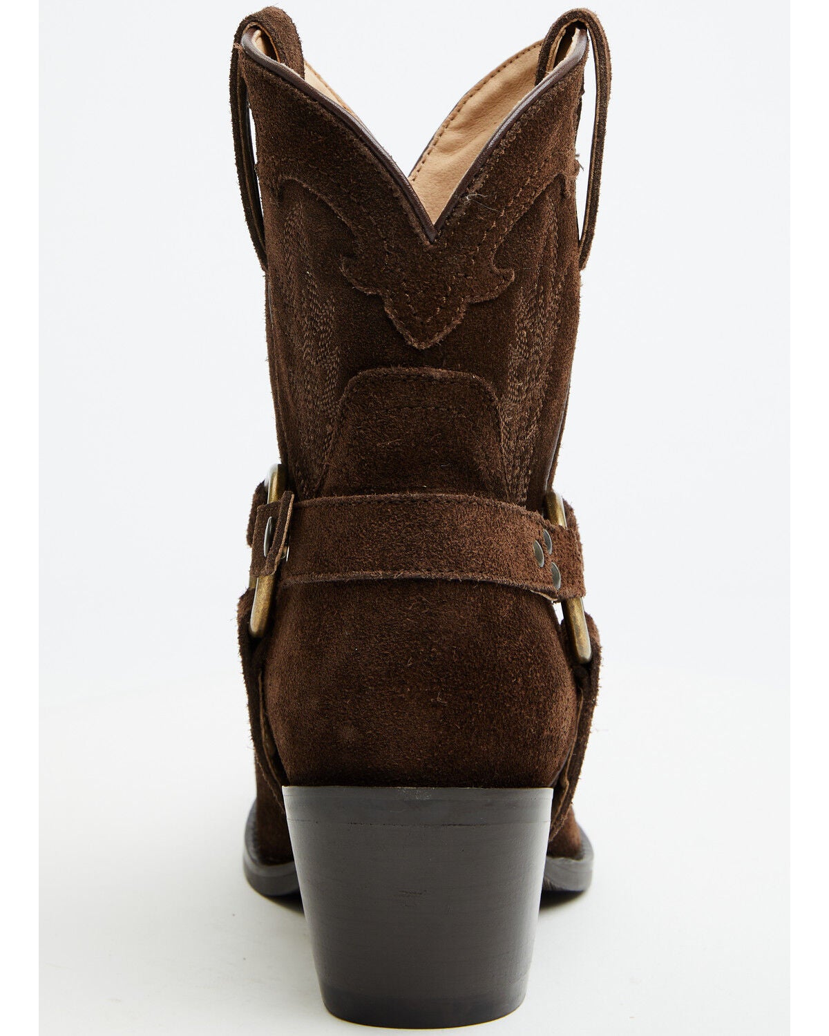 Image #5 - Idyllwind Women's Dust Rider Suede Western Booties - Snip Toe, Chocolate, hi-res