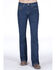 Cowgirl Tuff Women's Delux Medium Wash Bootcut Jeans, Blue, hi-res