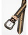 Image #2 - G-Bar-D Men's Overlay Roughout Striped Belt , Brown, hi-res