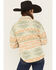 Image #4 - Rock & Roll Denim Women's Southwestern Print Long Sleeve Button-Down Western Shirt, Green, hi-res