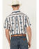 Image #4 - RANK 45® Men's Brody Southwestern Striped Short Sleeve Button-Down Stretch Western Shirt, White, hi-res