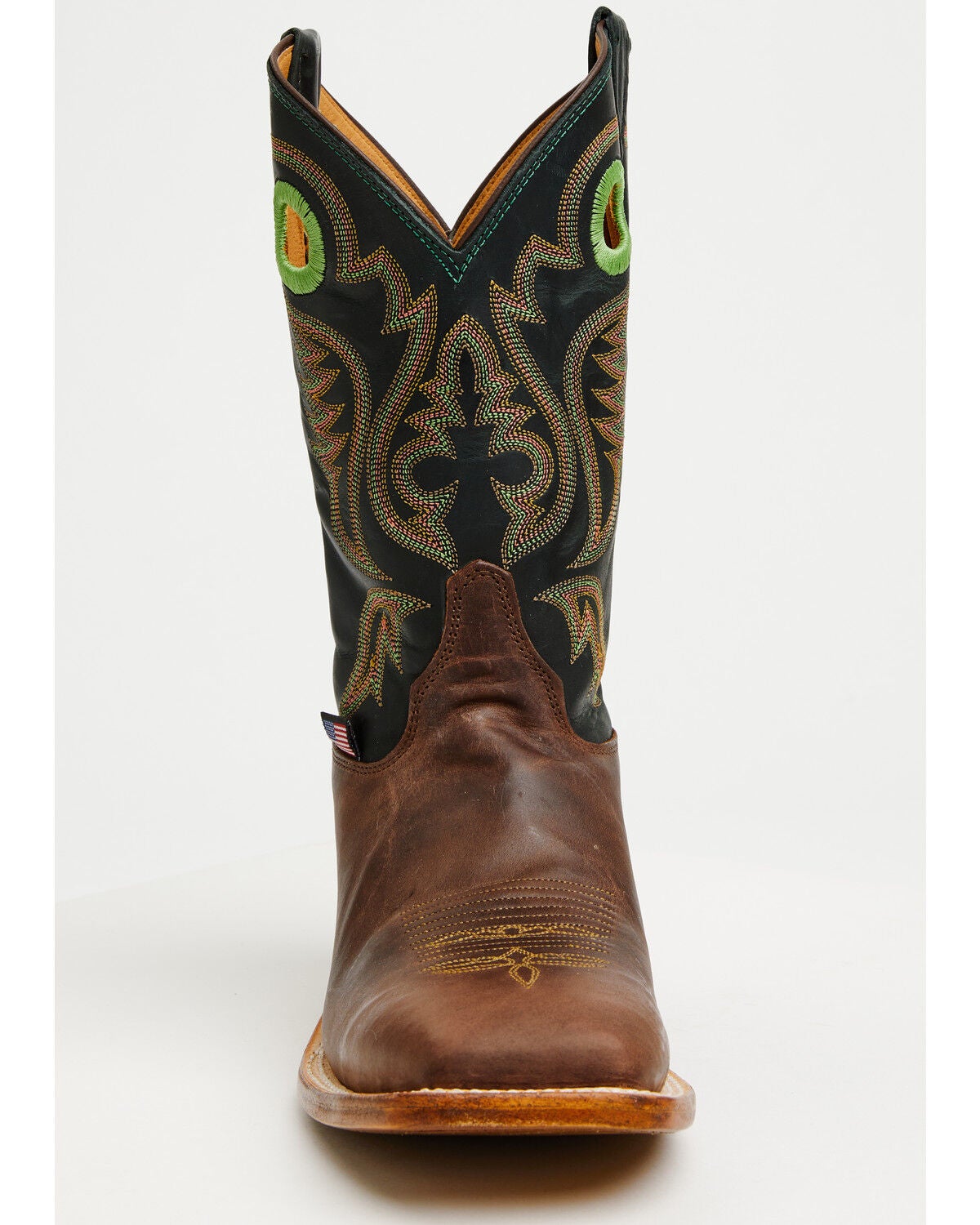 Image #4 - Justin Men's Boot Barn Exclusive Bent Rail Nash Western Boots - Broad Square Toe, Brown, hi-res
