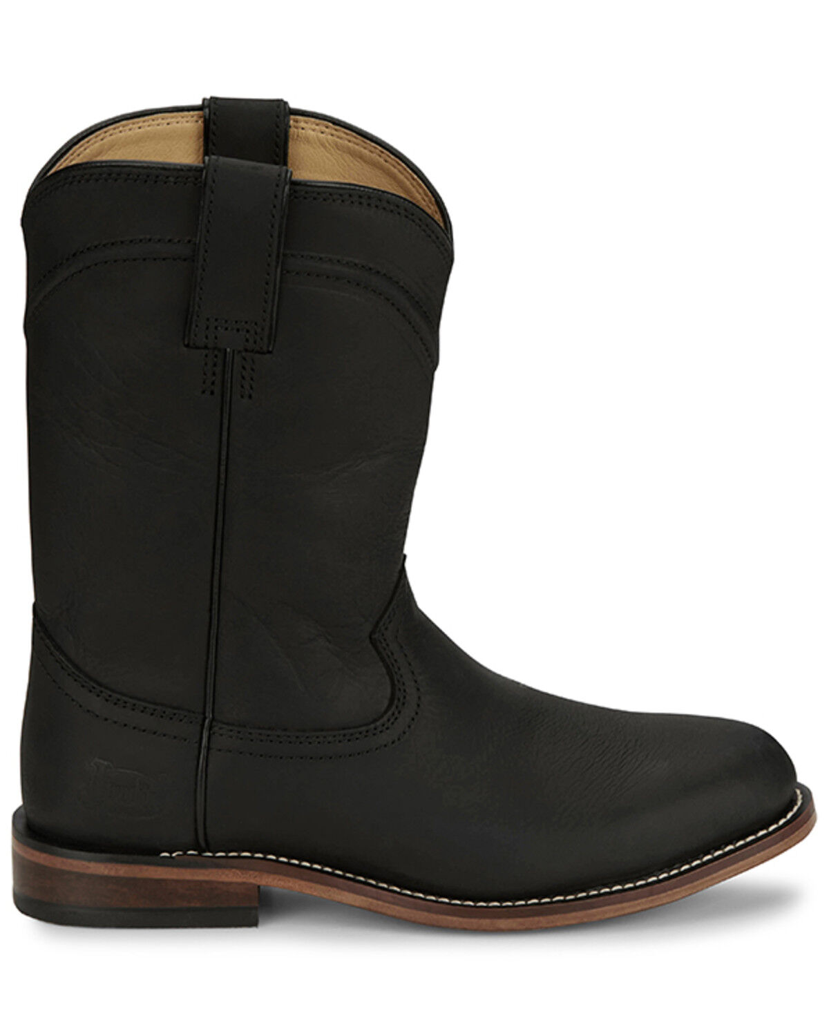 Image #2 - Justin Women's Holland Western Boots - Round Toe, Black, hi-res