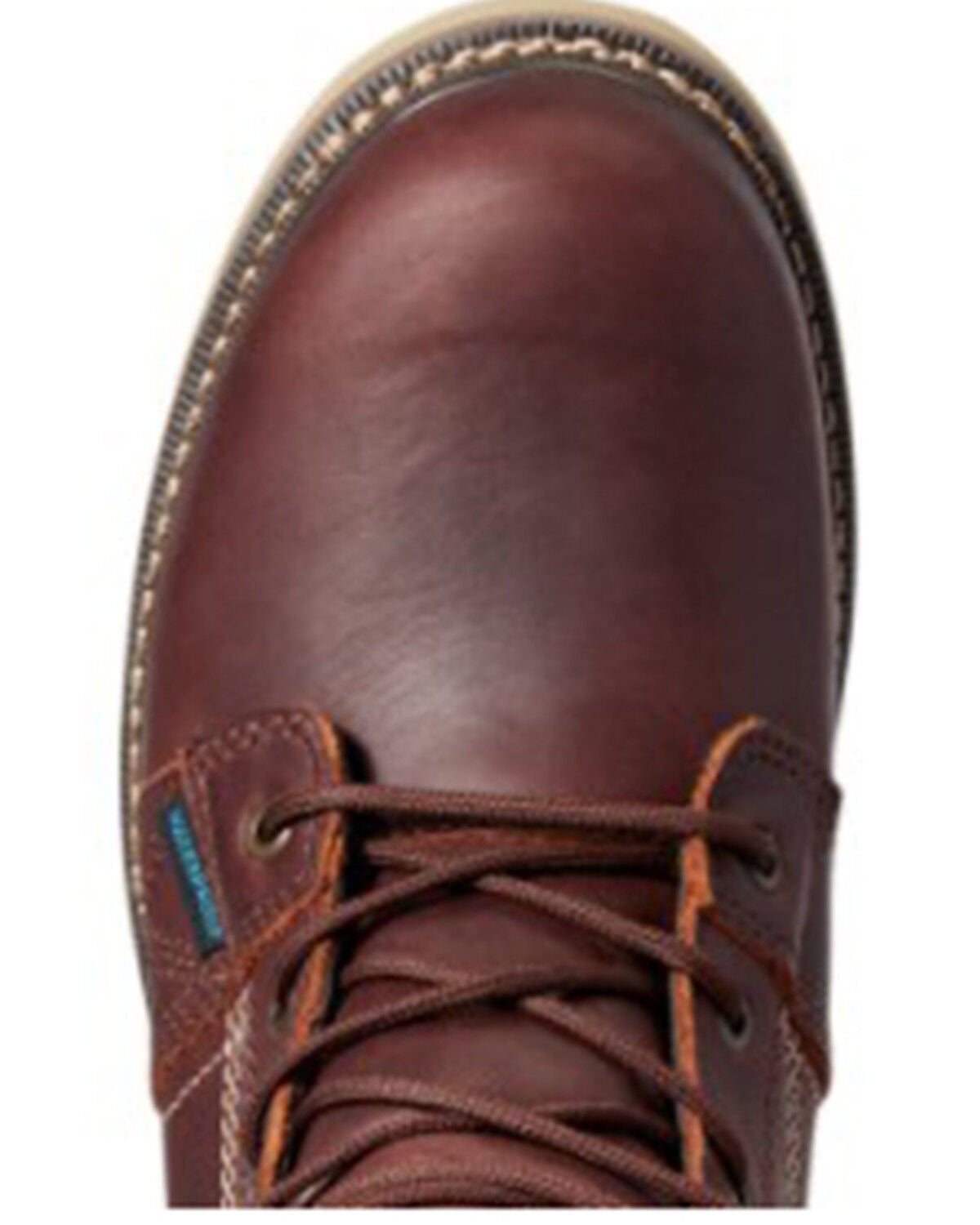 Image #4 - Ariat Men's Rusted Copper Rebar Wedge 6" H20 Soft Work Boot - Soft Toe, Brown, hi-res