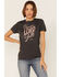 Image #1 - Grace & Truth Women's Charcoal Praise The Lord Ya'll Graphic Short Sleeve Tee, Charcoal, hi-res