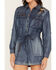 Image #4 - Cleo + Wolf Women's Denim Romper, Blue, hi-res