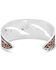 Montana Silversmiths Women's Wind Dancer Pierced Feather Cuff Bracelet, Silver, hi-res