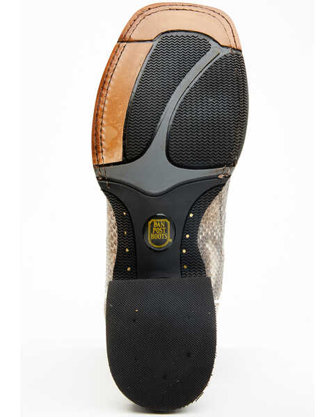Image #7 - Dan Post Men's Brutus Exotic Python Western Performance Boots - Broad Square Toe, Natural, hi-res