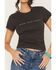 Image #3 - Wrangler Retro Women's Bless Your Heart Rhinestone Short Sleeve Tee, Black, hi-res
