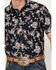 Image #3 - Rock & Roll Denim Men's Tek Leaf Print Short Sleeve Western Snap Shirt, Navy, hi-res