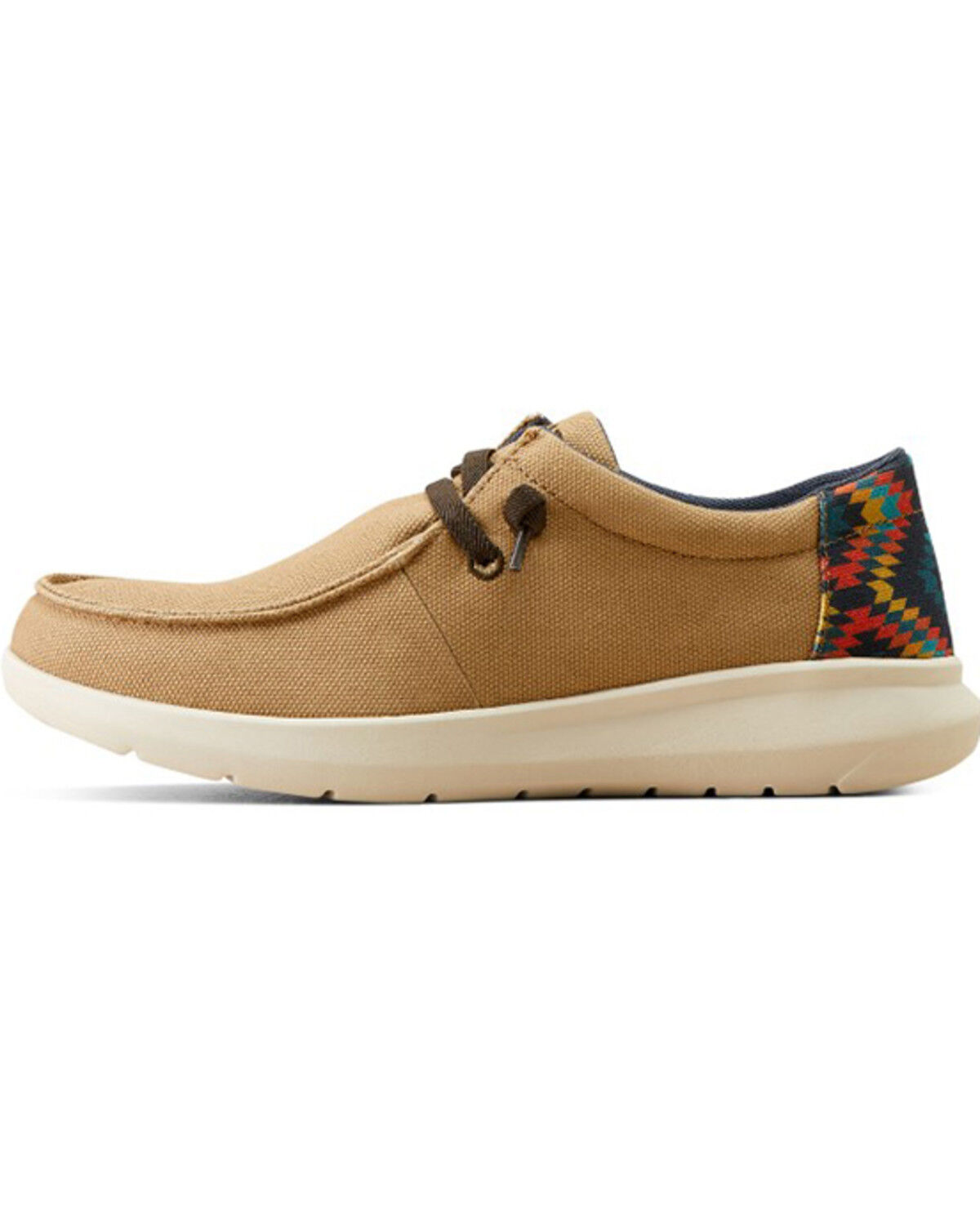 Image #2 - Ariat Men's Hilo Stretch Lace Casual Shoes - Moc Toe, Brown, hi-res