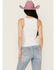 Image #4 - White Crow Women's Embroidered Sweetheart Rodeo Graphic Tank, White, hi-res
