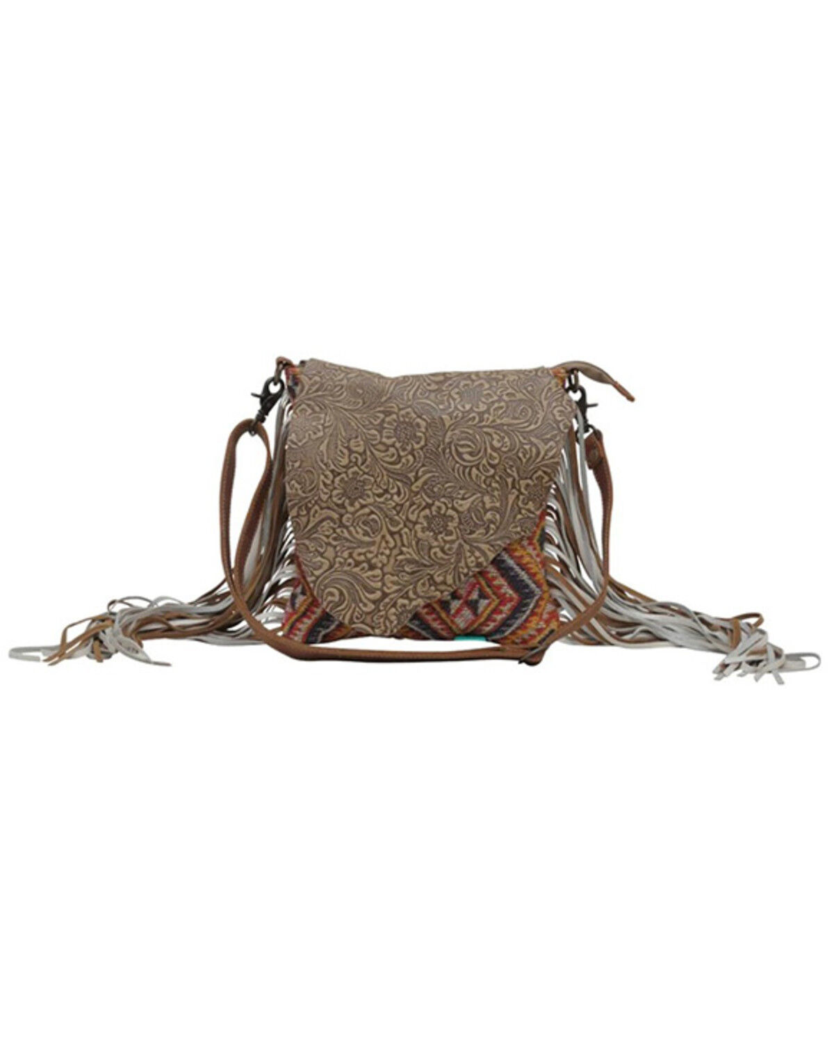 Image #1 - Myra Bag Women's Taupe Shape Concealed Carry Crossbody Bag, Multi, hi-res