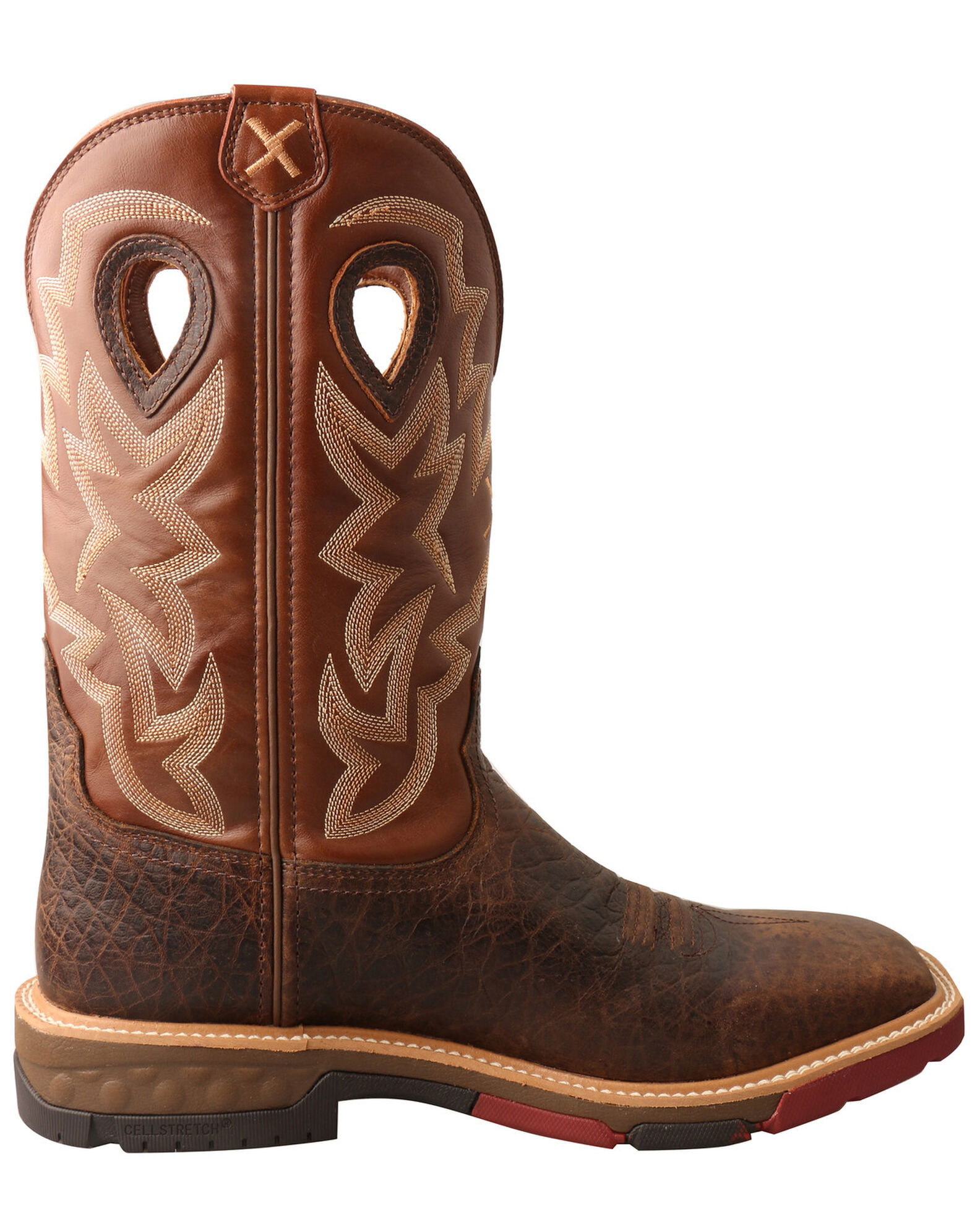 Product Name Twisted X Men's Brown Western Work Boots Soft Toe