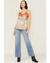 Image #4 - Miss Me Women's Patchwork Lace Cami, Rust Copper, hi-res