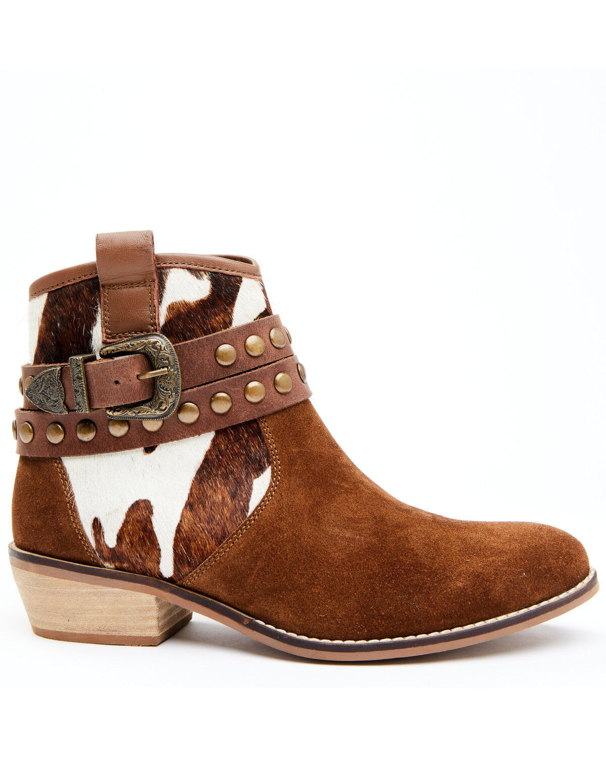 Image #2 - Shyanne Women's Raelynn Fashion Booties - Round Toe, Brown, hi-res