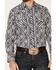 Image #3 - Rock & Roll Denim Men's Southwestern Striped Long Sleeve Snap Western Shirt , Black, hi-res