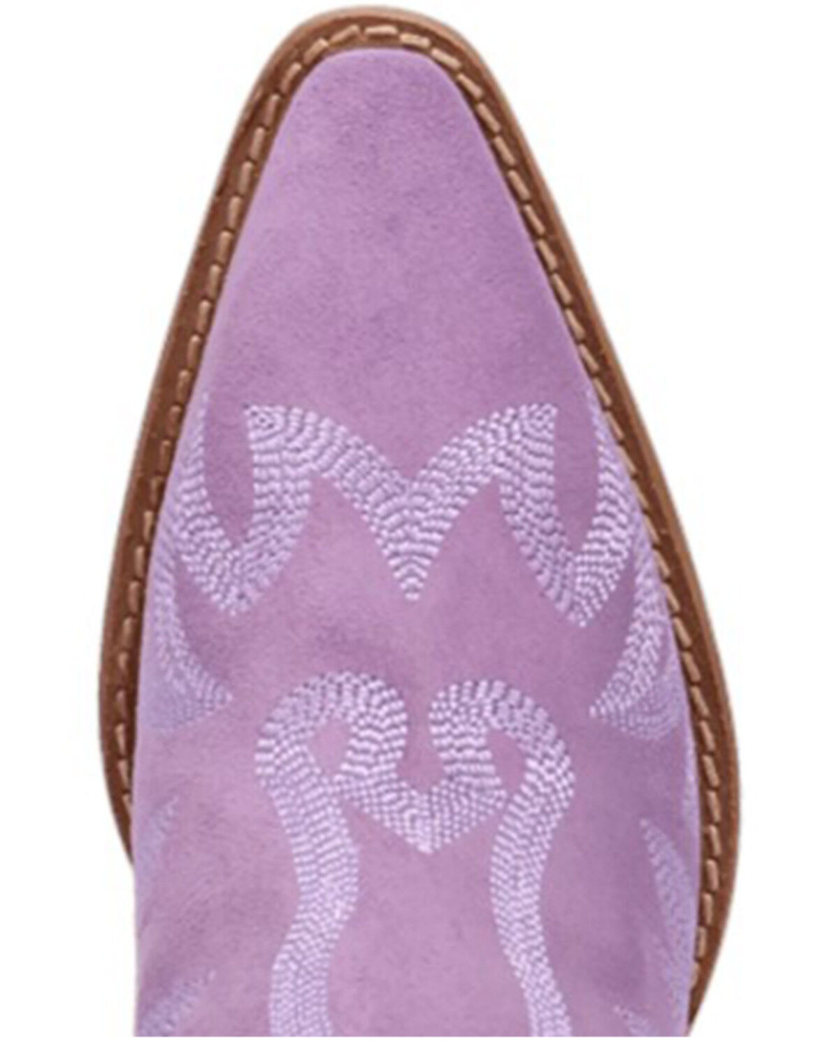 Image #6 - Dingo Women's Wild Sage Suede Fringe Western Booties - Round Toe, Purple, hi-res