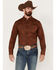 Cody James Men's Tortuga Paisley Print Button Down Western Shirt , Brown, hi-res