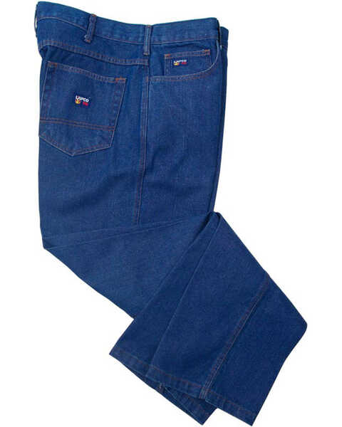 Image #2 - Lapco Men's FR Relaxed Fit Bootcut Jeans, Blue, hi-res
